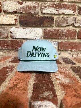 *New* Masters 2026 Light Blue 'Now Driving' Embroidered Snapback Hat